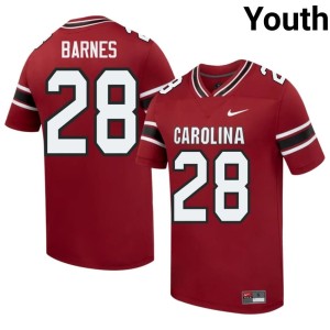 #28 Game South Carolina Garnet Kosci Barnes College Football Youth Jerseys 857376-839