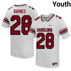 #28 Gamecocks Youth Kosci Barnes White Limited College Football Jersey 118736-766