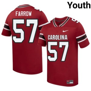 #57 SC Youth College Football Kyler Farrow Replica Garnet Jerseys 876295-459