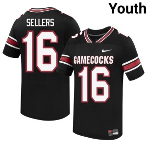 #16 Black College Football Youth SC LaNorris Sellers Embroidery Jersey 870230-621
