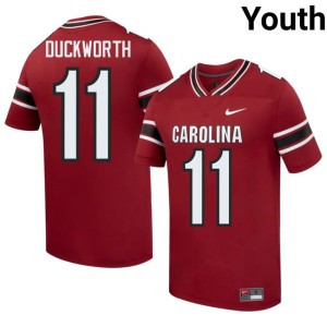 #11 Landon Duckworth University Gamecocks Youth Garnet College Football Jerseys 123150-800
