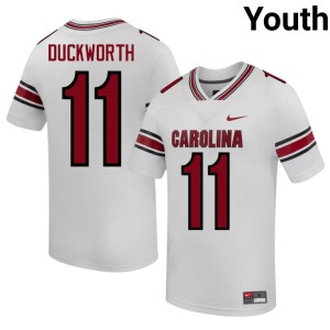 #11 University of South Carolina Alumni Youth Landon Duckworth College Football White Jersey 495321-744