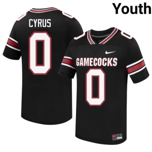 #0 Youth Embroidery Lex Cyrus Black University of South Carolina College Football Jersey 327750-787