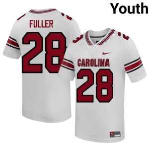 #28 Gamecocks University College Football Matt Fuller White Youth Jersey 532794-700