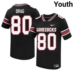#80 College Football Max Drag Black Youth Gamecocks High School Jersey 199044-102