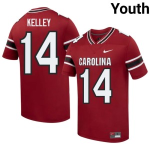 #14 Game Cocks Max Kelley Alumni Garnet Youth College Football Jerseys 838535-378