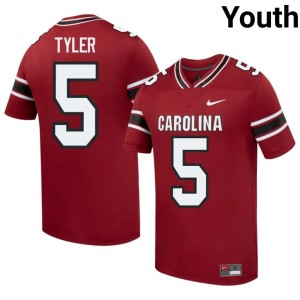 #5 Mike Tyler 2026 Youth SC College Football Garnet Jerseys 648817-926