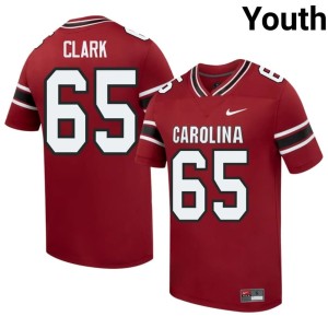 #65 Garnet Youth Player Noah Clark College Football SC Gamecocks Jerseys 785664-528