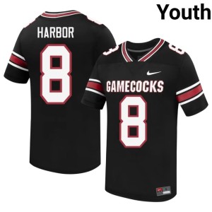 #8 Black Youth College Football Nyck Harbor Gamecocks 2026-27 Jersey 730304-214