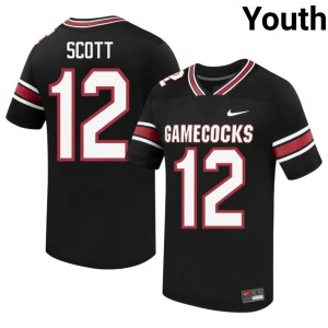 #12 University of South Carolina Youth Game Quay'sheed Scott Black College Football Jersey 105890-112
