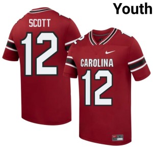 #12 Quay'sheed Scott Alumni College Football Garnet Youth South Carolina Jersey 594389-162