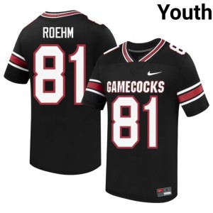 #81 Carolina Black Limited Reno Roehm College Football Youth Jerseys 472410-459