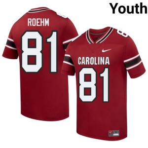 #81 South Carolina Youth Garnet Game Reno Roehm College Football Jersey 616964-269