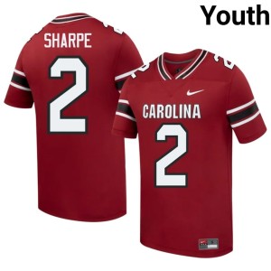 #2 College Football Youth Garnet Player Game Cocks Sterling Sharpe Jerseys 565144-555
