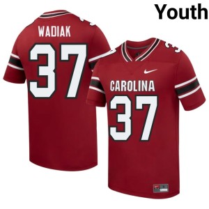 #37 Youth Steve Wadiak University of South Carolina College Football 2026-27 Garnet Jerseys 592272-707