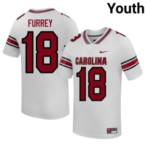 #18 Youth Fighting Gamecocks Stone Furrey White 2026-27 College Football Jerseys 865658-928