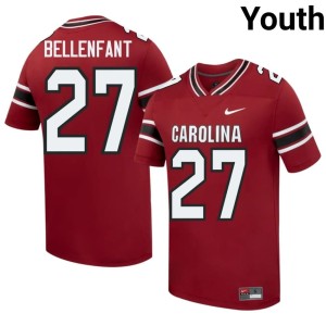 #27 College Football Limited Game Cocks Garnet Youth Upton Bellenfant Jersey 664737-398